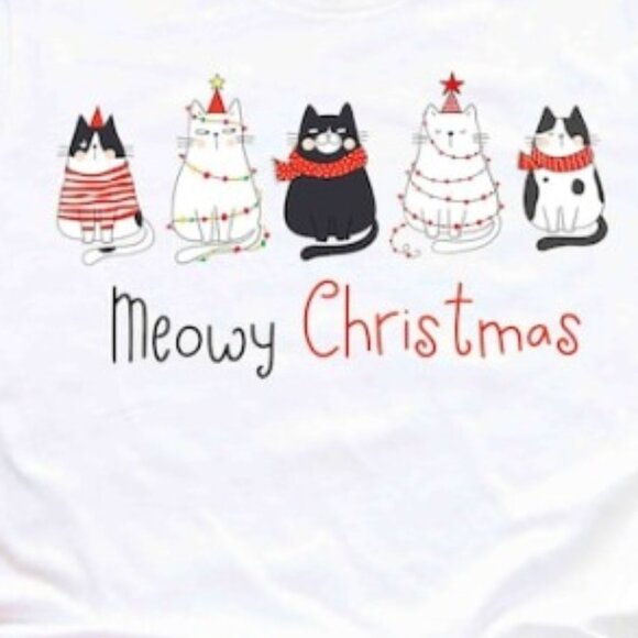 Christmas Cat Shirt, Merry Christmas, Cat Lover Shirt - Picture 2 of 4